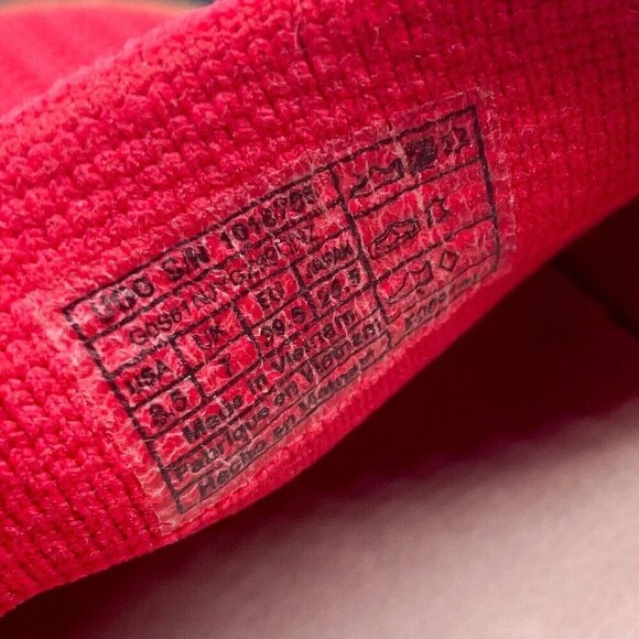 Ugg Sammy Chevron Shoes Women's 8.5 Red Slip On Sneaker Perforated Knit - Picture 7 of 10